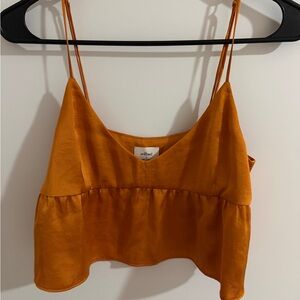 Wilfred Tangerine Satin Camisole